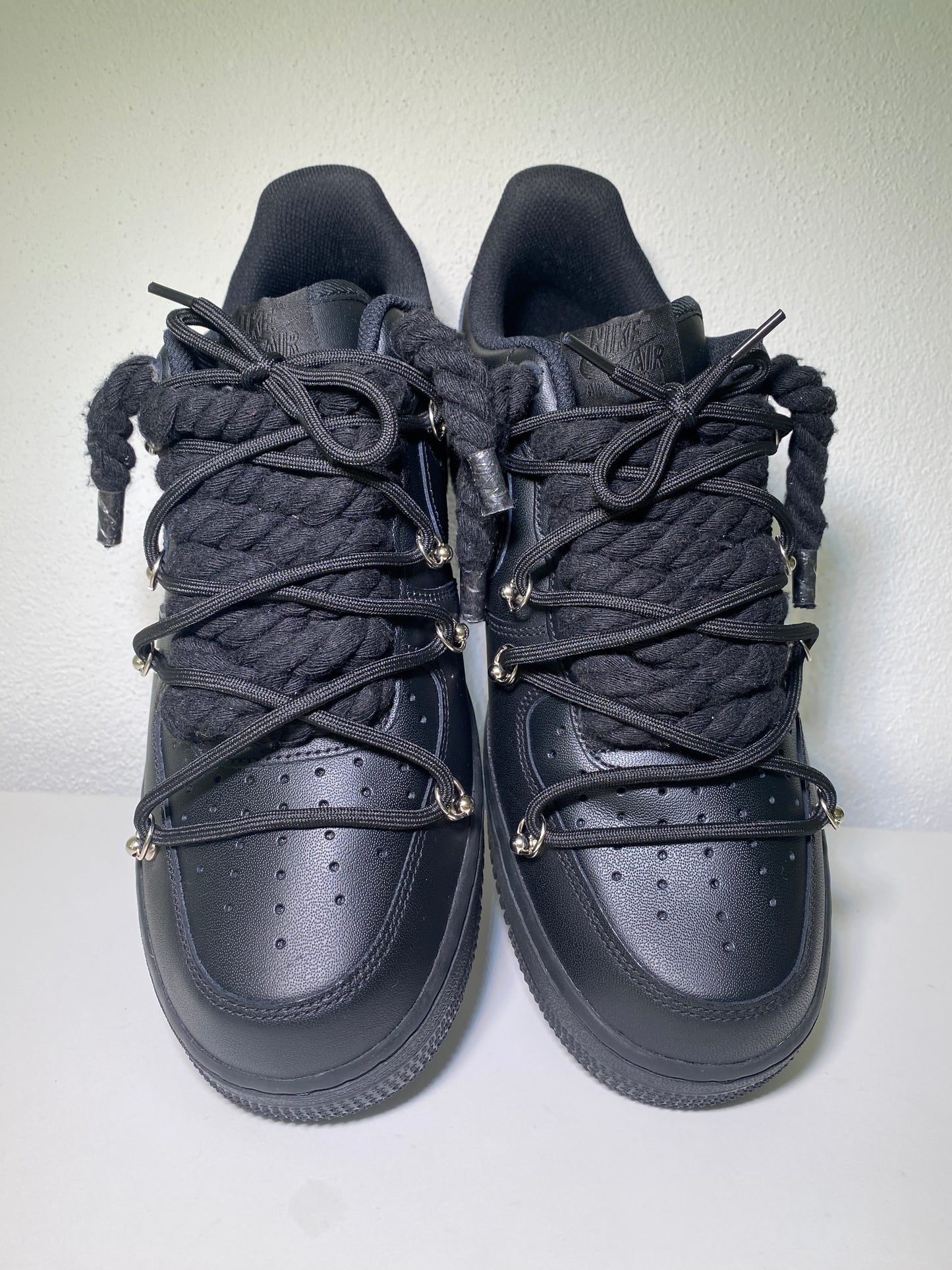 Nike Air Force 1 Black Double Tkaničky Black