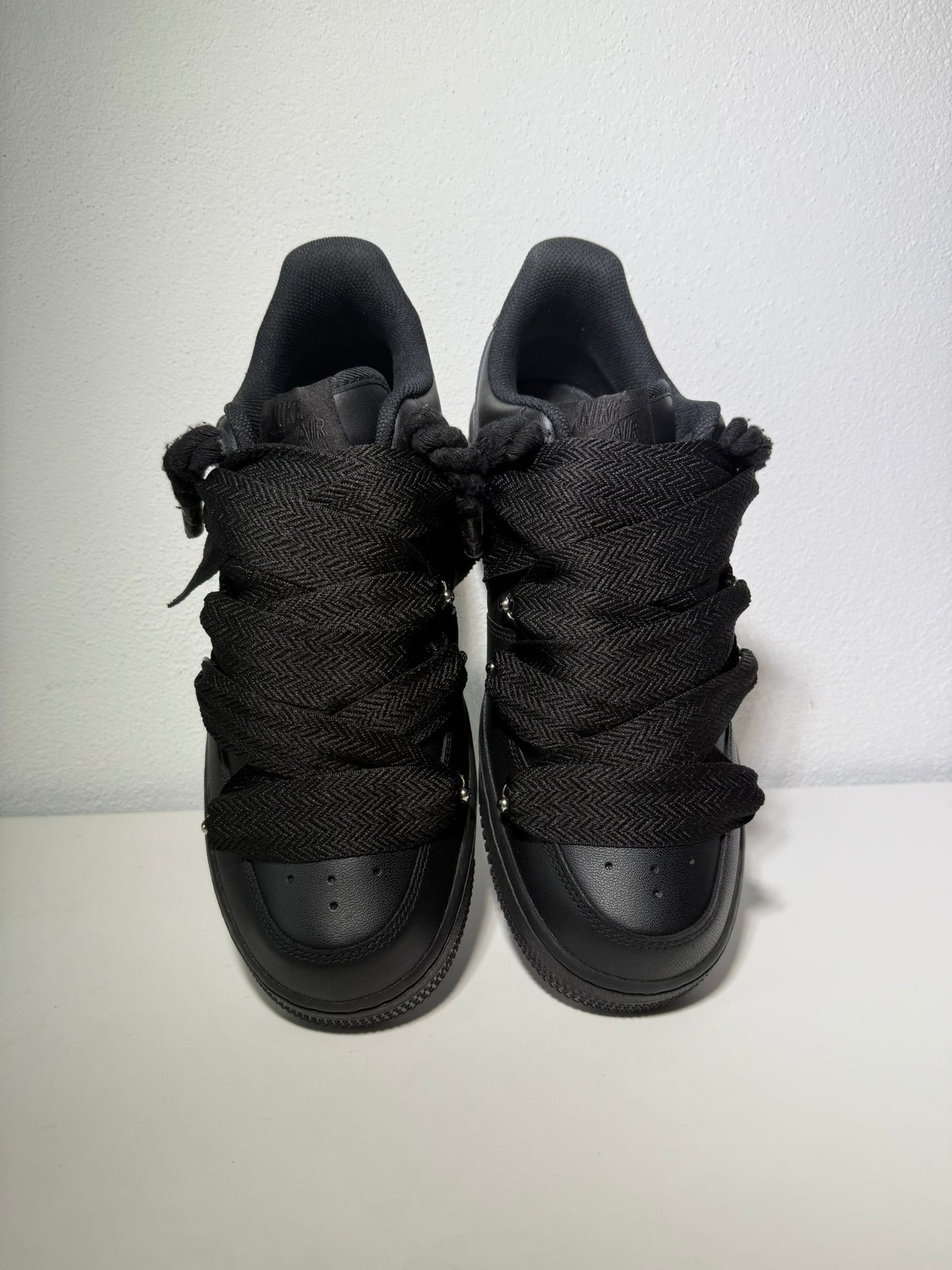 Nike Air Force 1 Černé Lanvin Tkaničky Černé