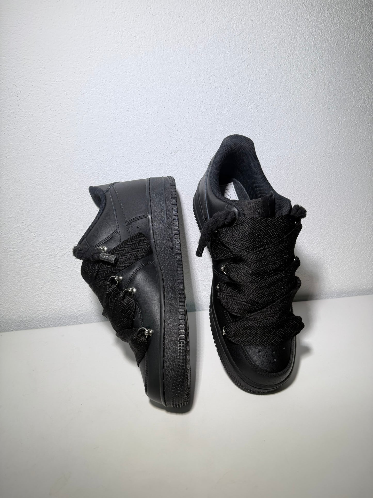 Nike Air Force 1 Černé Lanvin Tkaničky Černé