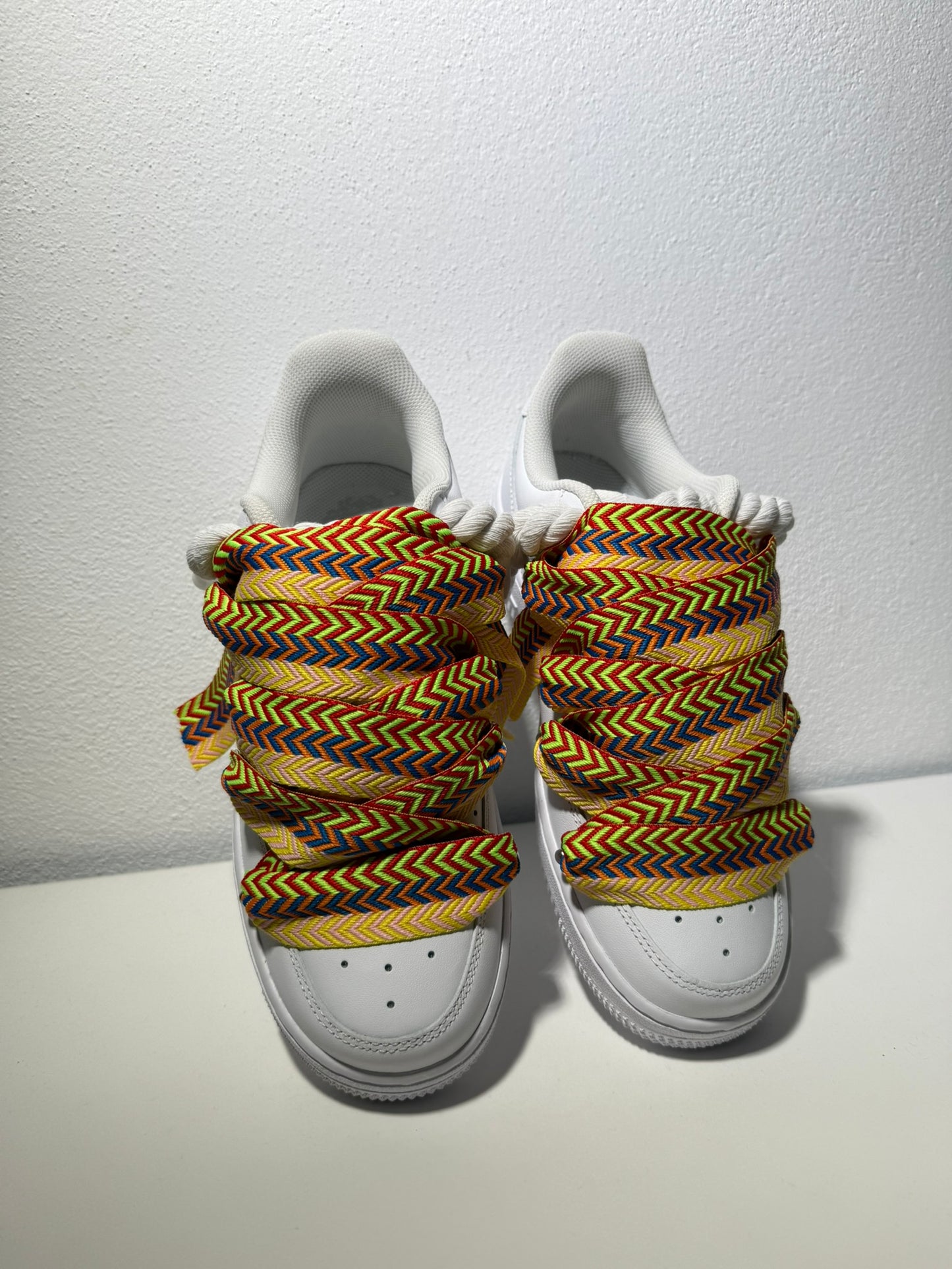 Nike Air Force 1 Bílé Lanvin Rope Tkaničky Poušť