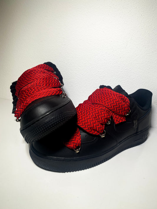 Nike Air Force 1 Lanvin Rope Tkaničky Červené