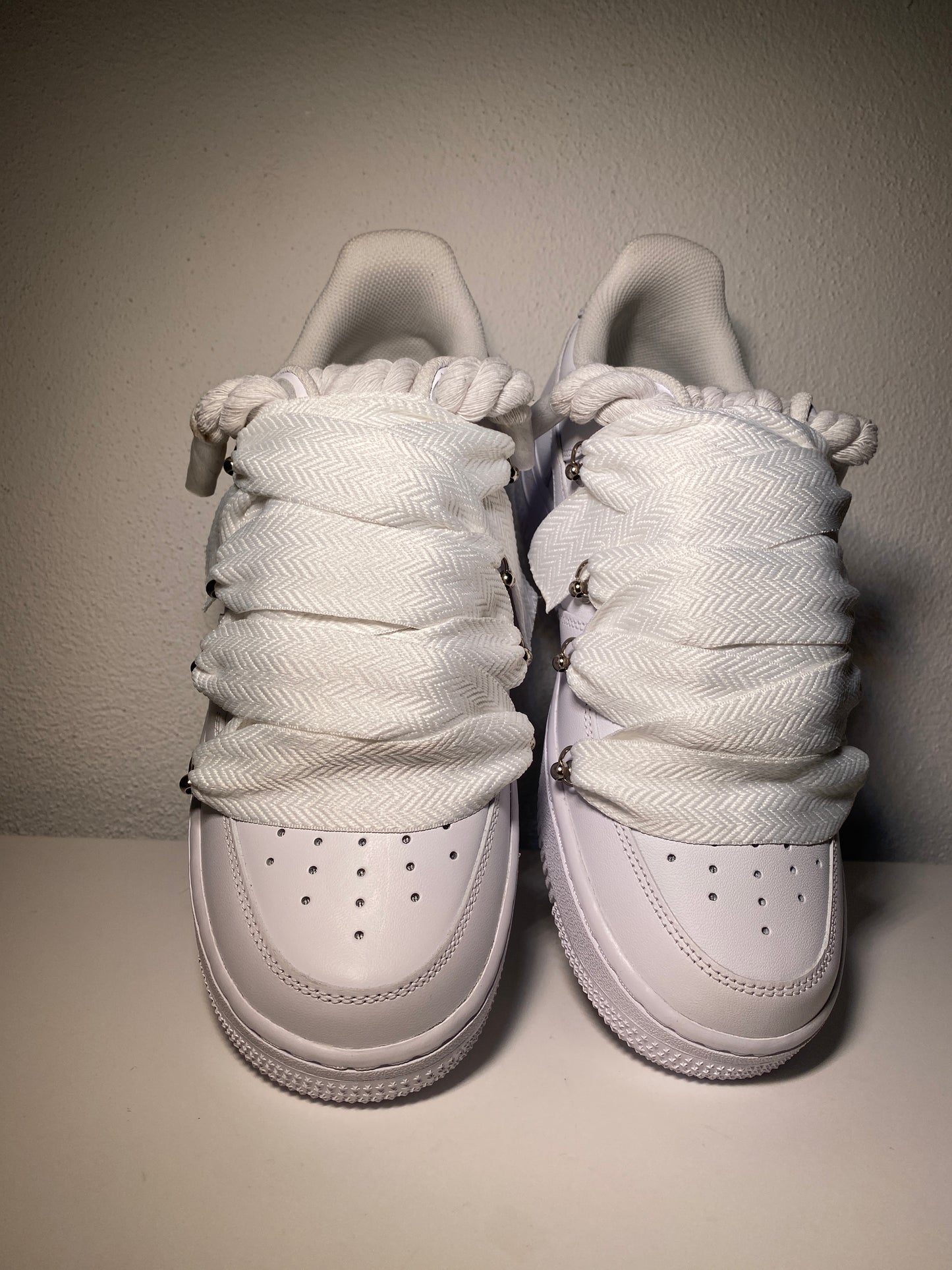 Nike Air Force 1 Bílé Lanvin Rope Tkaničky Bílé