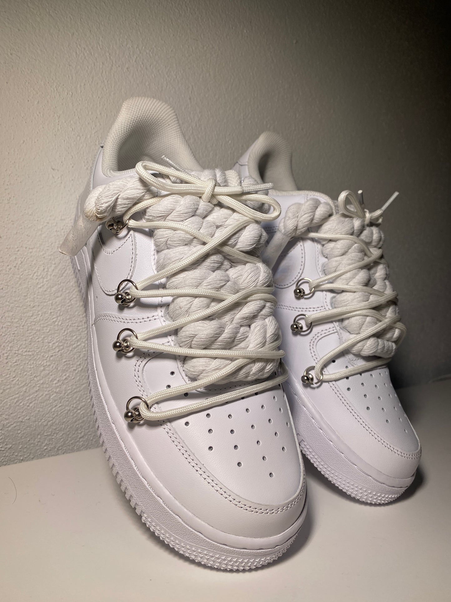 Nike Air Force 1 White Double Tkaničky White
