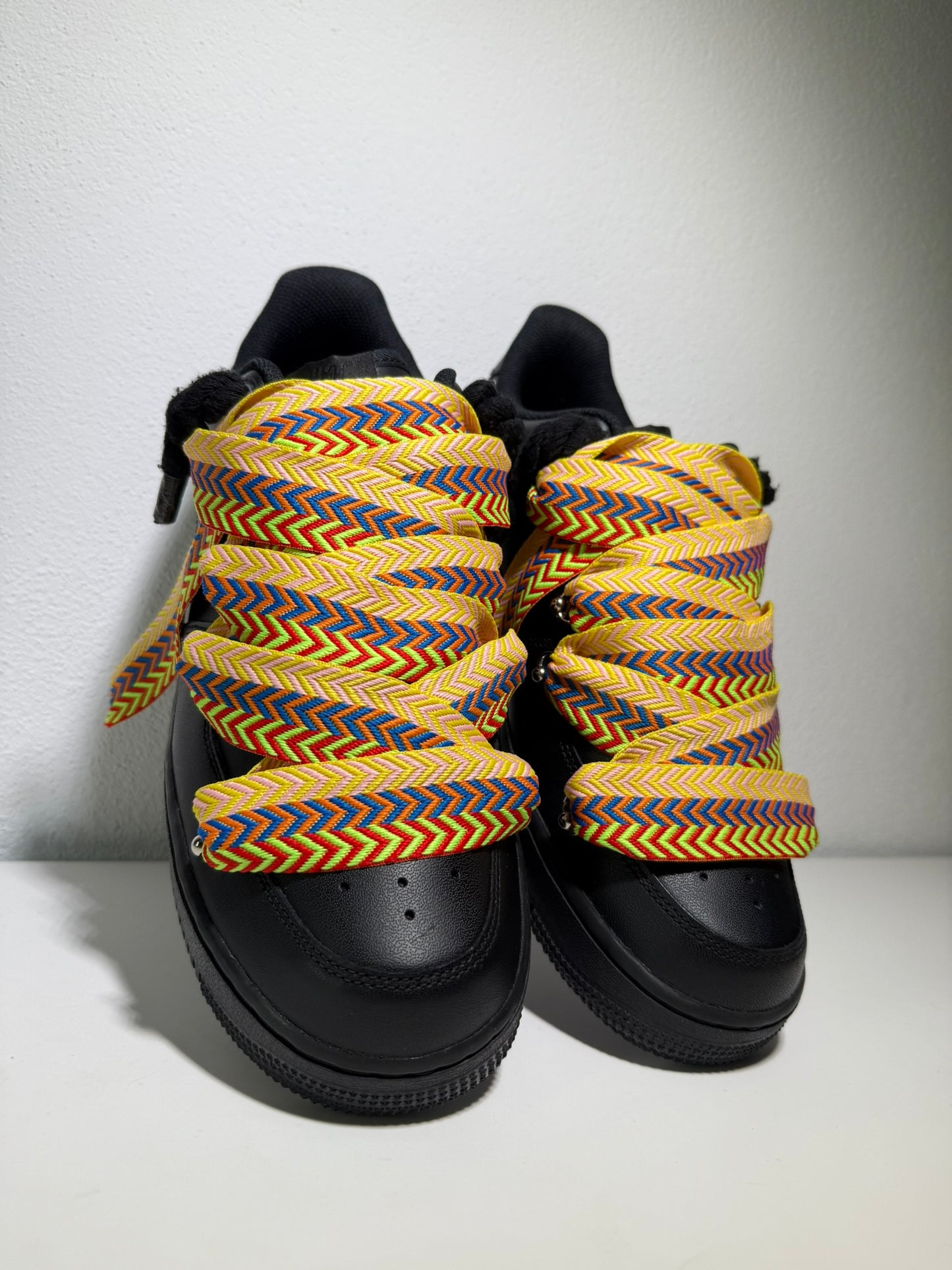 Nike Air Force 1 Černé Lanvin Rope Tkaničky Poušť