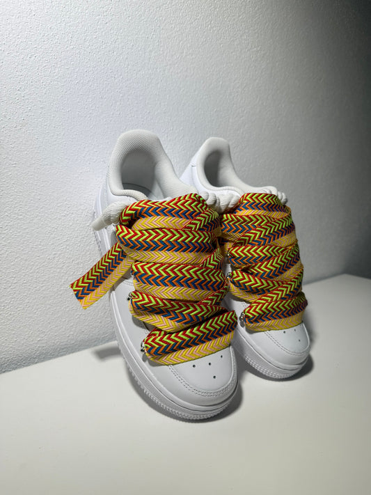 Nike Air Force 1 Bílé Lanvin Rope Tkaničky Poušť